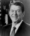 Ronald Reagan, prsident des USA, partisan d'Hayek